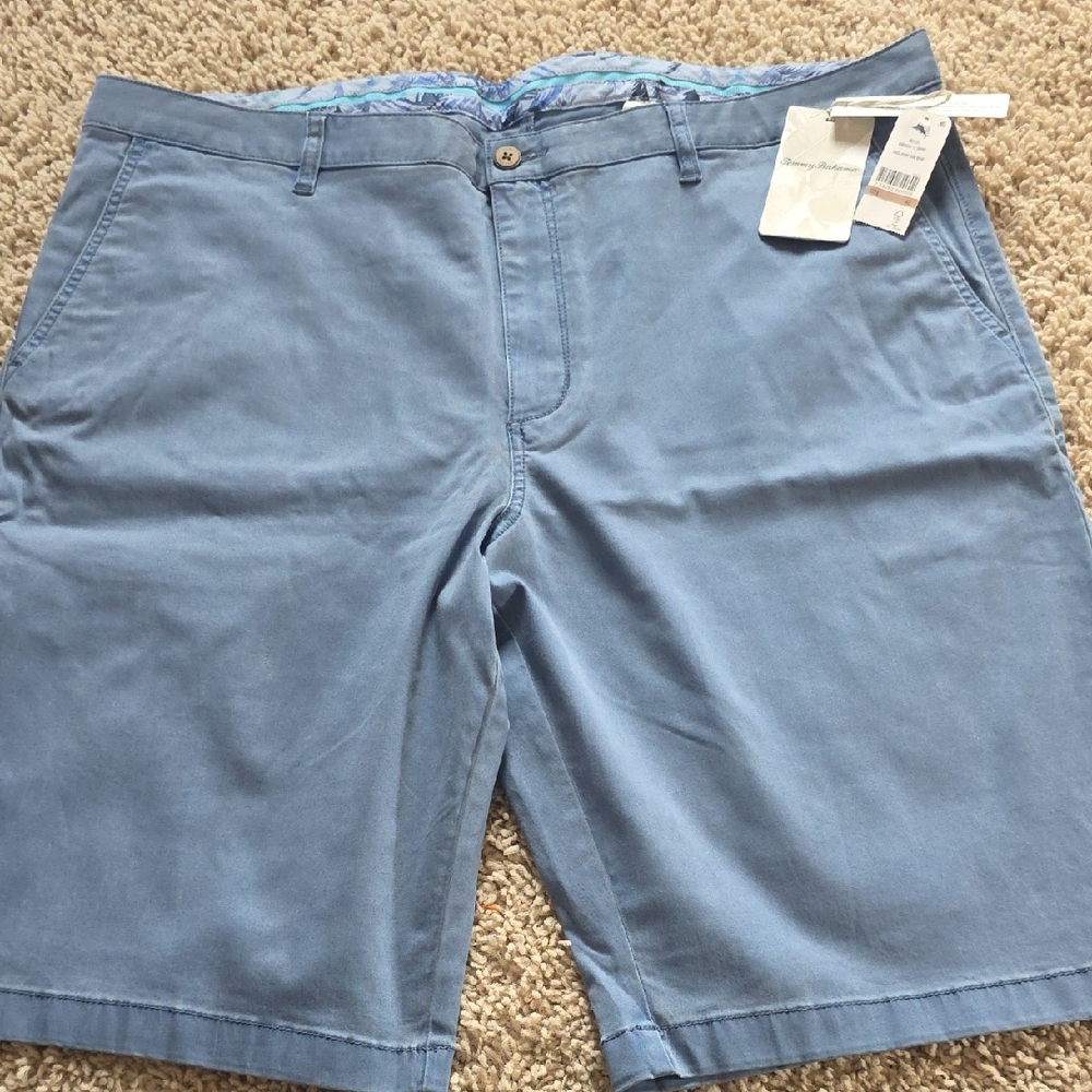 Tommy Bahama Light Blue Flat Front Shorts